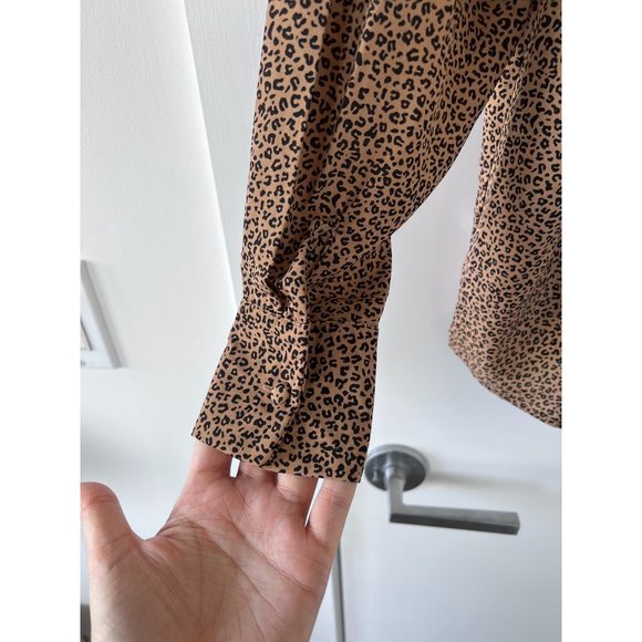 NWOT Rosebullet Leopard Print Blouse - Picture 5 of 6